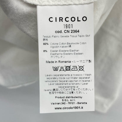 CN2364 ﾎﾜｲﾄ ｺｯﾄﾝ ﾓｯｸﾈｯｸﾈｯｸﾛﾝｸﾞｽﾘｰﾌﾞｶｯﾄｿｰ トップス M メンズ
