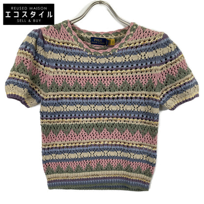POLO RALPH LAUREN ポロ ラルフローレン マルチカラー Striped Pointelle プルオーバーニット トップス