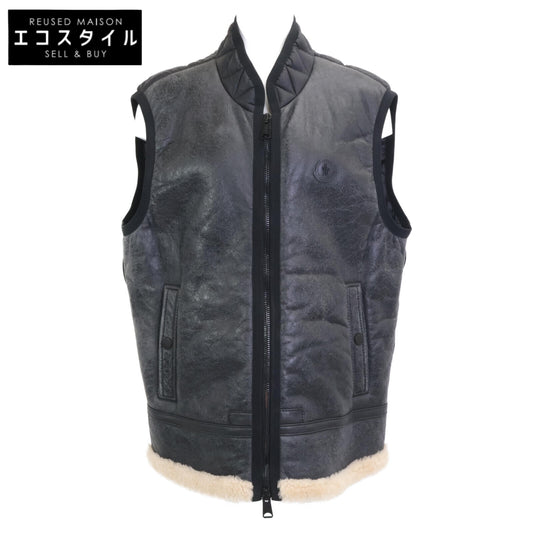 BRICE GILET Sheepskin Shearling Down Vest Jacket 5 Men's