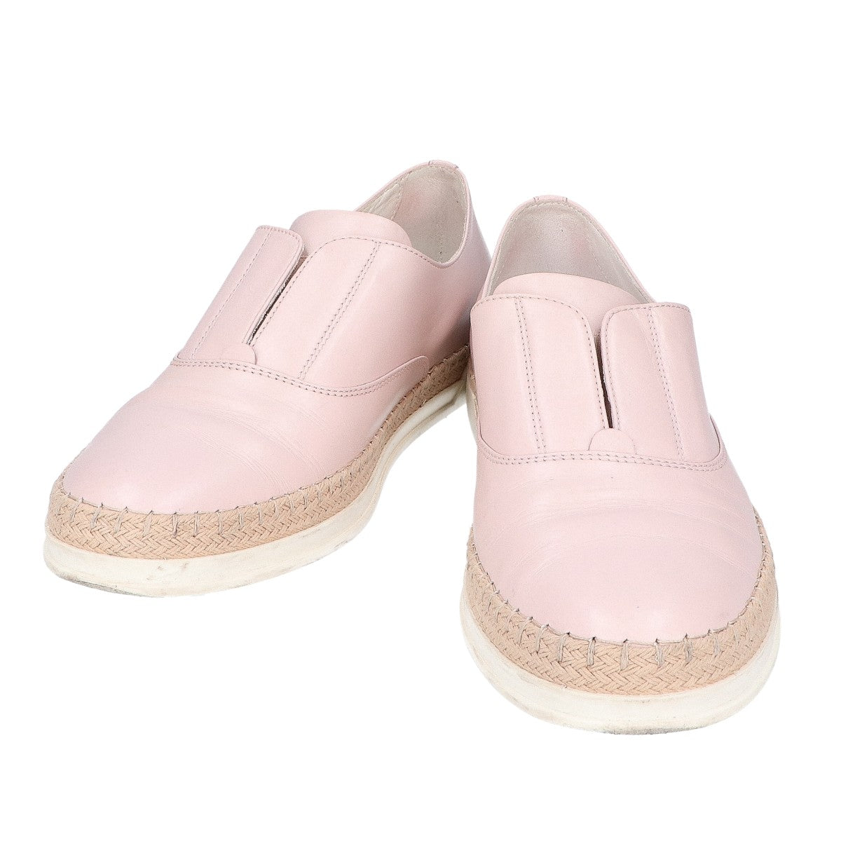 TOD'S 托德斯 皮革 中部松紧带草编鞋 37 1/2 女士