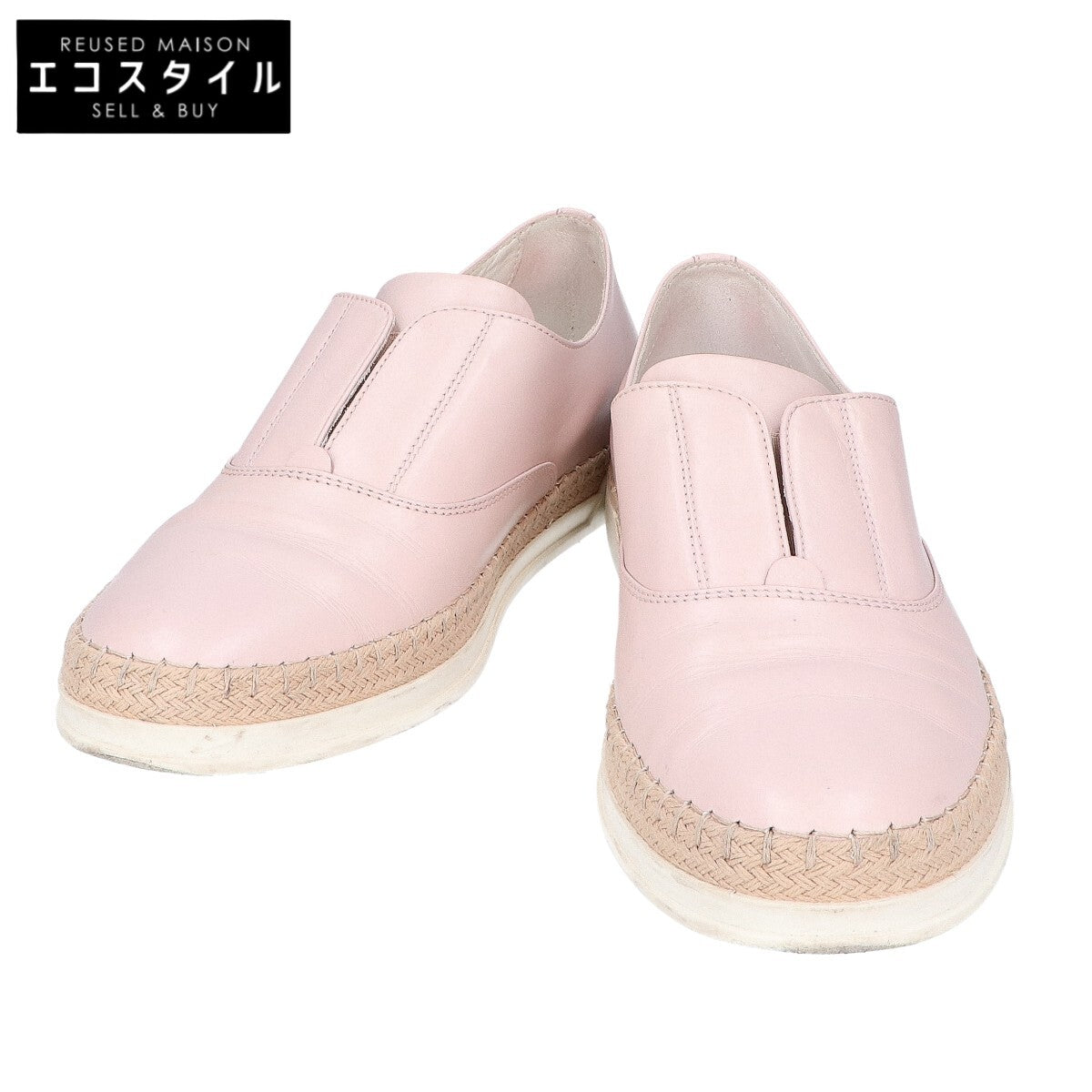TOD'S 托德斯 皮革 中部松紧带草编鞋 37 1/2 女士