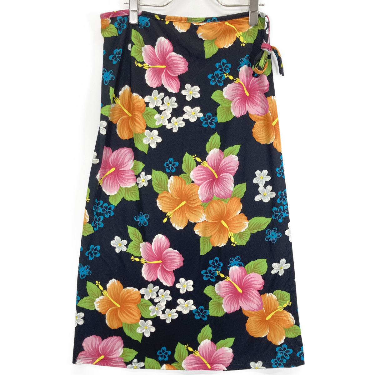 DOLCE&GABBANA Dolce & Gabbana G551/1330 Black x Multicolor Floral Pareo Skirt