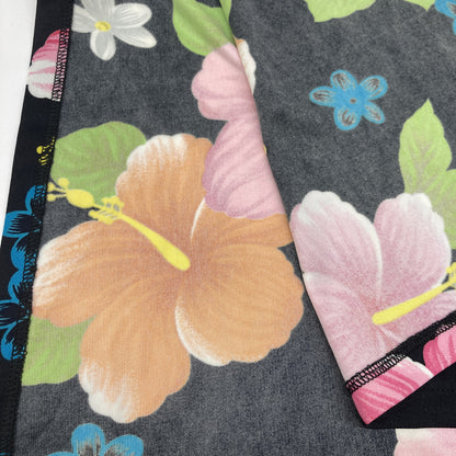 DOLCE&GABBANA Dolce & Gabbana G551/1330 Black x Multicolor Floral Pareo Skirt