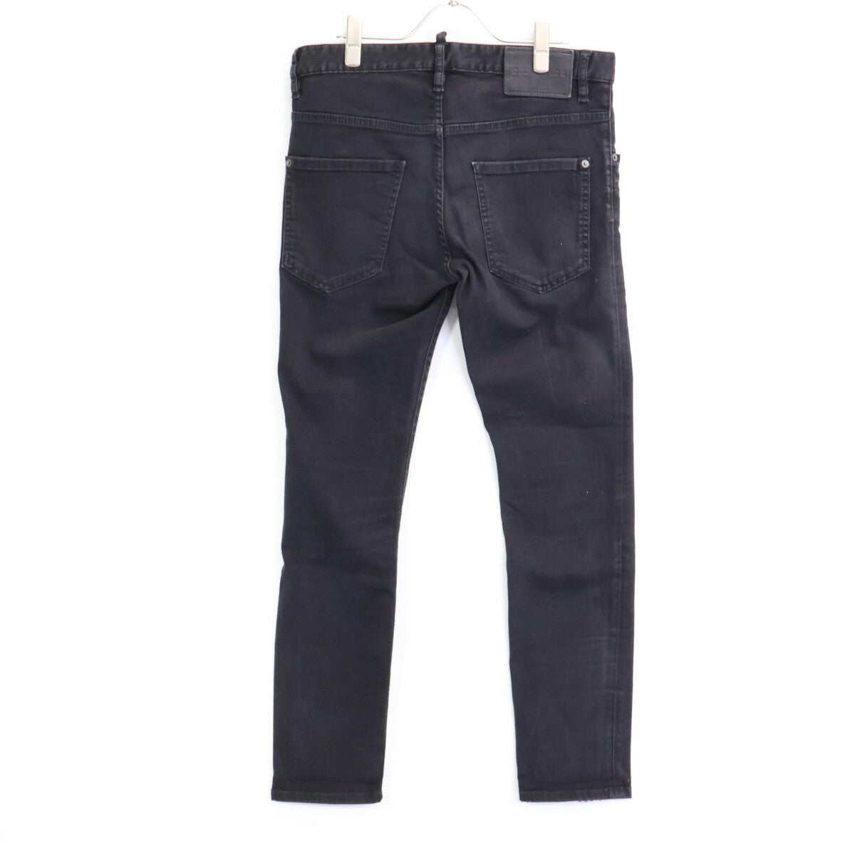 DSQUARED2 ディースクエアード S74LB0928 SKATER JEAN/溜冰裤 黑色 纽扣门襟 锥形牛仔裤 下装 46 男士