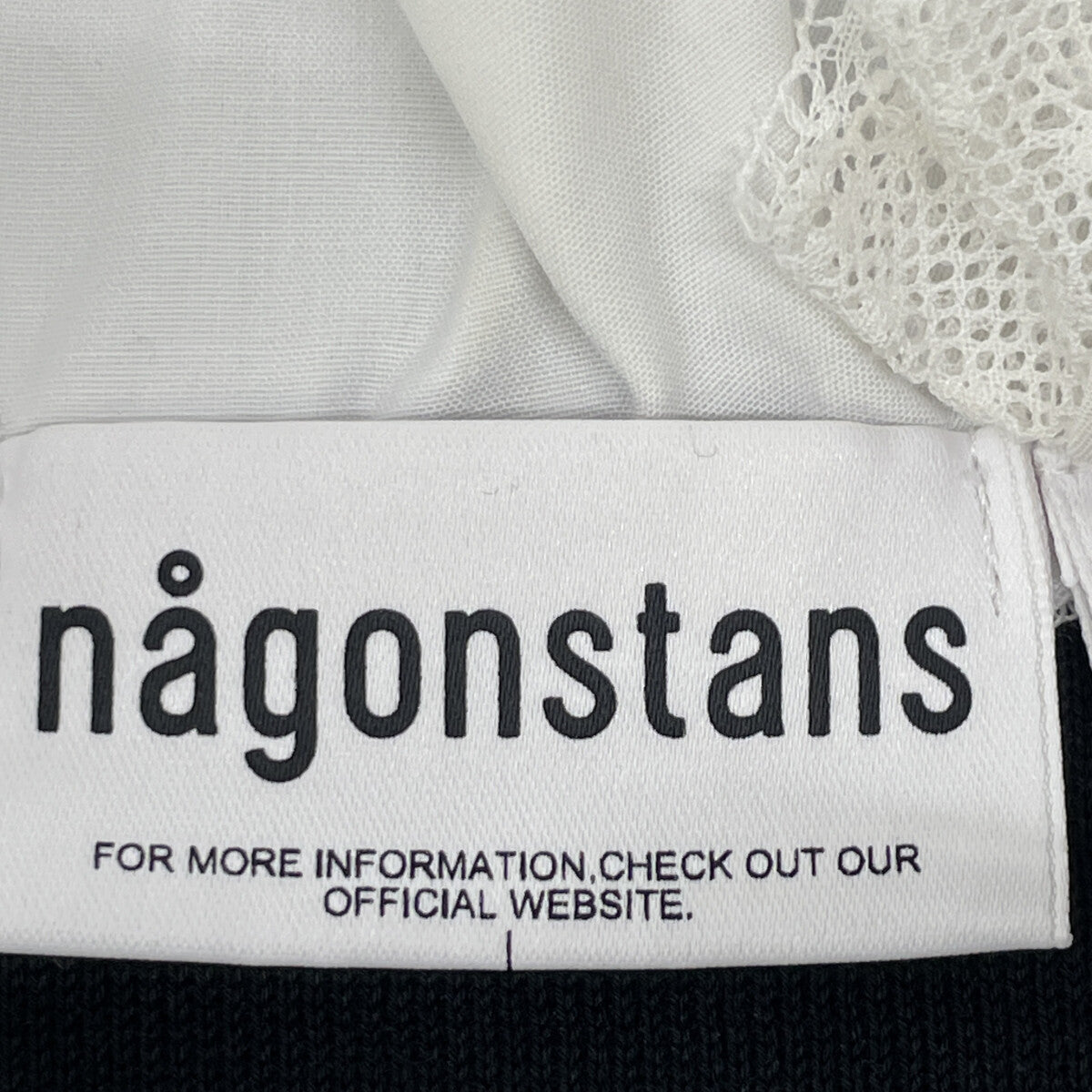 nagonstans ナゴンスタンス 470GA170-1680 レッド×ブラック コットン FRILL BORDER PULL OVER トップス