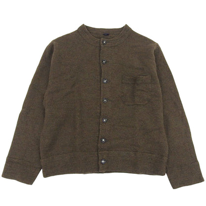 45R フォーティファイブ アール 美品 アルル縮絨のプティカーディガン レディース 3 カーキ 71180024 トップス 3