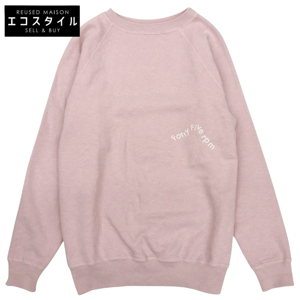 Fuji Arch Logo Print Fleece 908 Sweatshirt Top Pink 3 51170344 Top 3 Women's