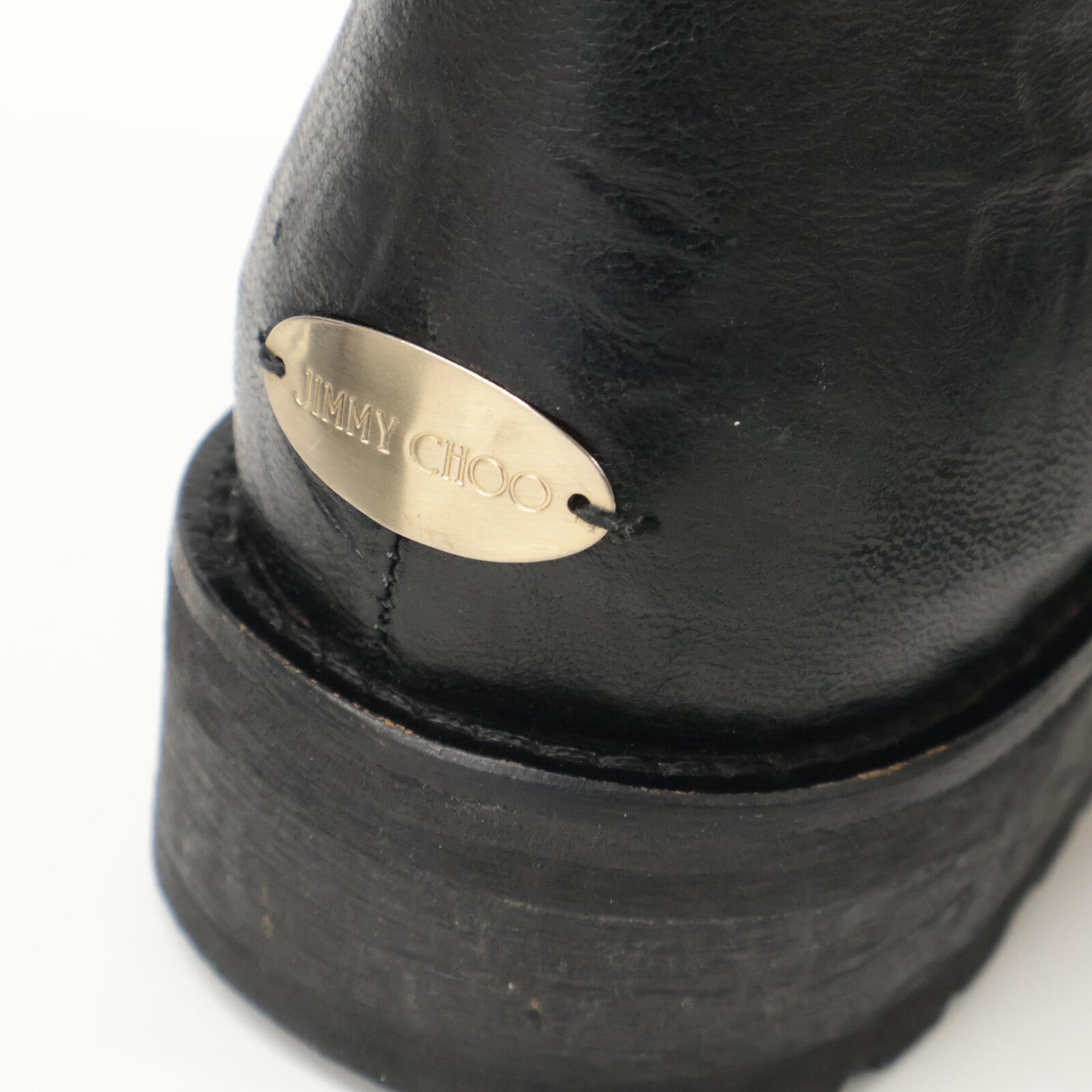 JIMMY CHOO Youth Short Engineer Boots Shoes 34 1/2 Ladies