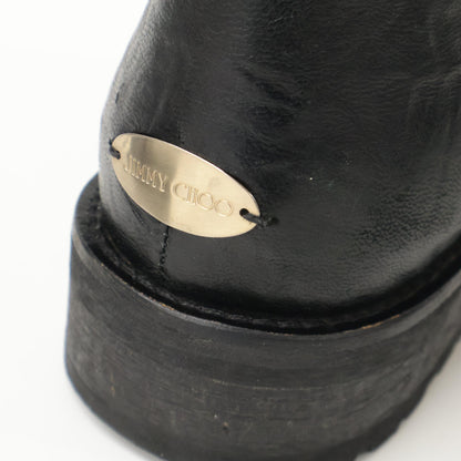 JIMMY CHOO Youth Short Engineer Boots Shoes 34 1/2 Ladies