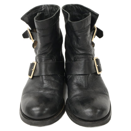 JIMMY CHOO Youth Short Engineer Boots Shoes 34 1/2 Ladies