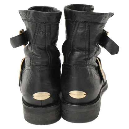 JIMMY CHOO Youth Short Engineer Boots Shoes 34 1/2 Ladies