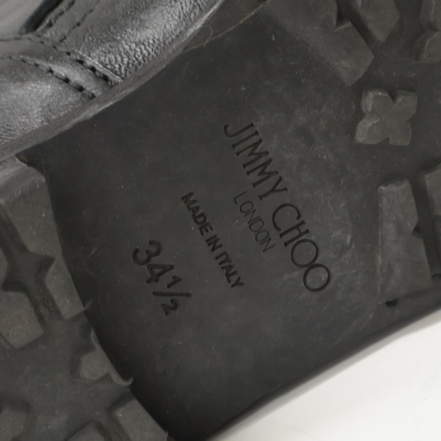 JIMMY CHOO Youth Short Engineer Boots Shoes 34 1/2 Ladies