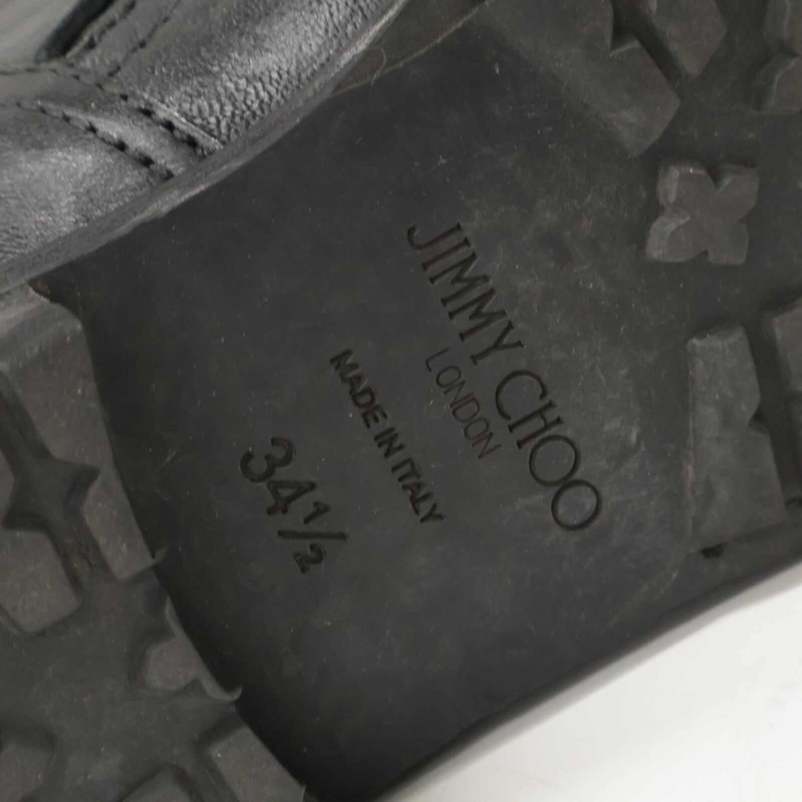 JIMMY CHOO Youth Short Engineer Boots Shoes 34 1/2 Ladies