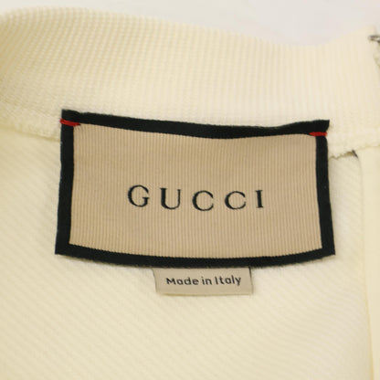 GUCCI 古驰 653408/670292 白色 蓝色饰边 运动连衣裙 金色纽扣裹身连衣裙 连衣裙