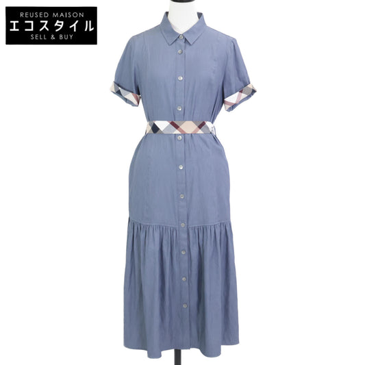 BLUE LABEL CRESTBRIDGE 2024 Blue Slub Chambray Twill Dress