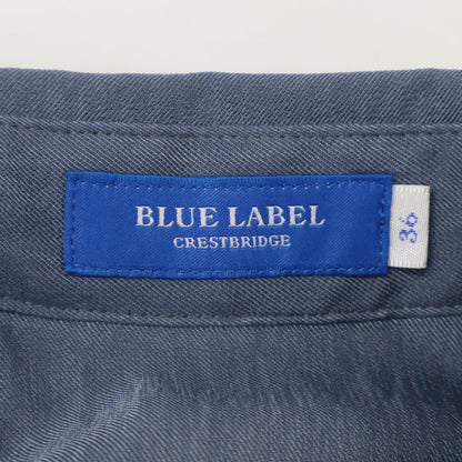 BLUE LABEL CRESTBRIDGE 蓝标克雷斯特布里奇 24年款 蓝色竹节府绸斜纹连衣裙