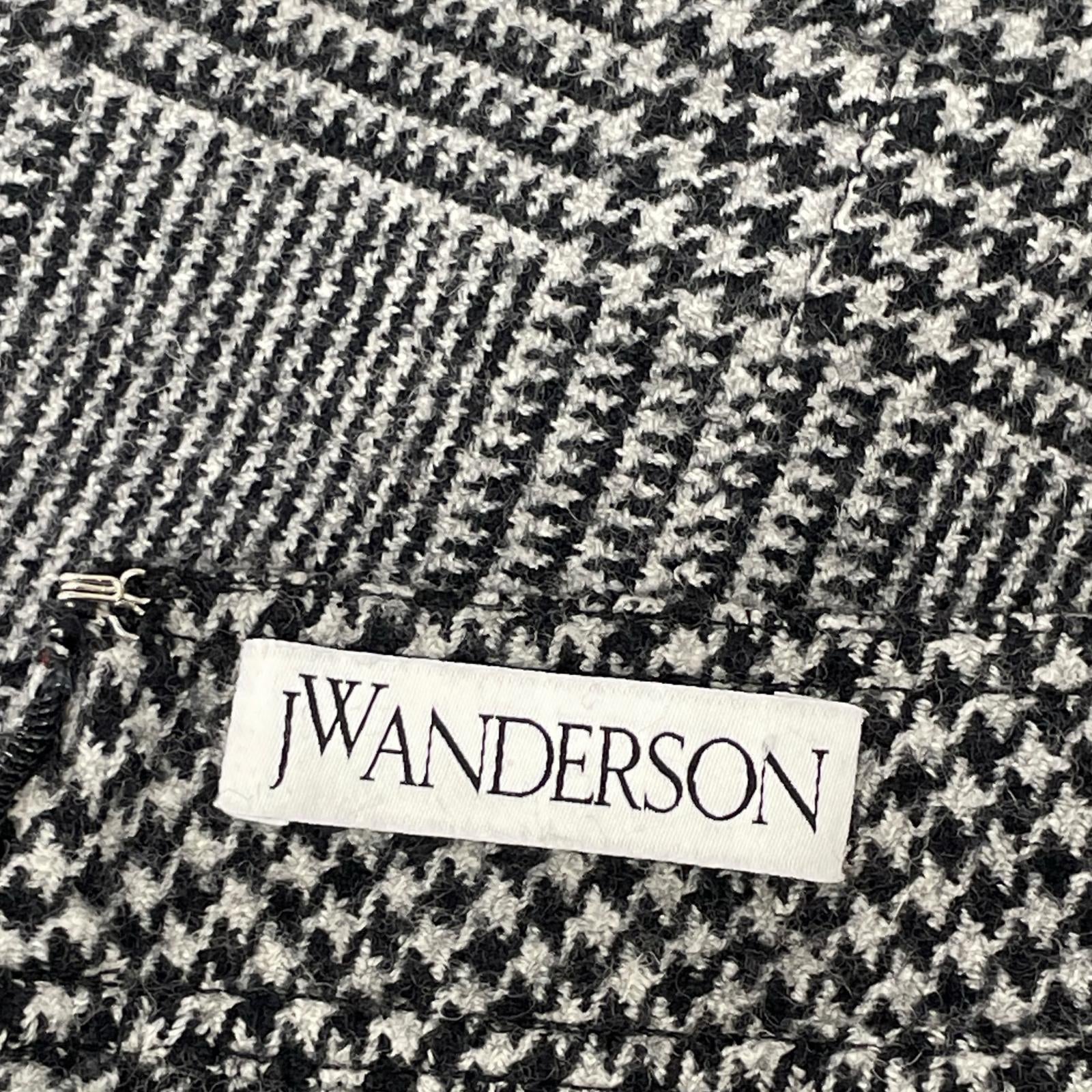 J.W.Anderson ジェイ ダブリュー アンダーソン ｸﾞﾚﾝﾁｪｯｸ ﾌﾚｱｽｶｰﾄ スカート 38