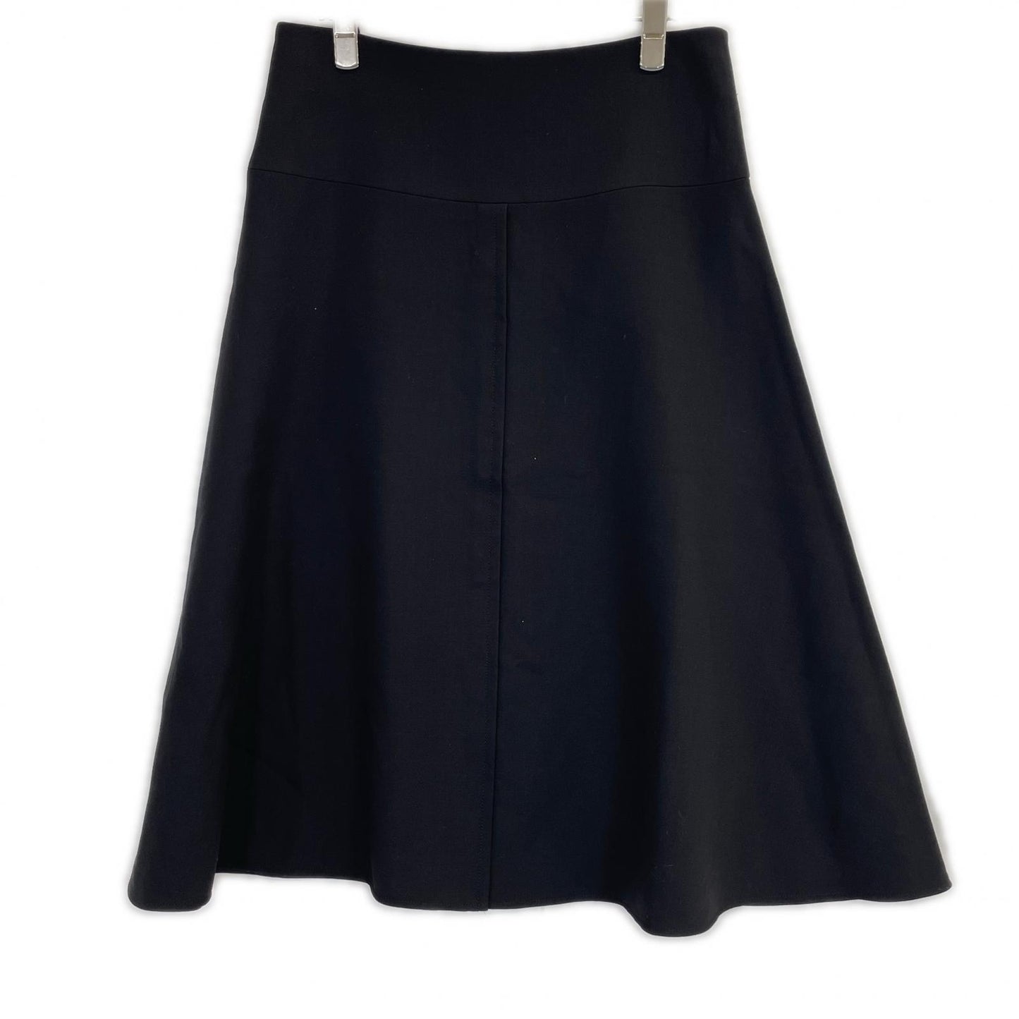 CYCLAS Cyclas 1-05-02-2080 Black 100% Wool Back Zip Medium Flare Skirt Skirt 38