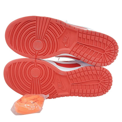 NIKE ナイキ 美品 DUNK LOW スニーカー シューズ メンズ チャンピオンシップレッド ホワイト 25.5cm シューズ 7.5(US)