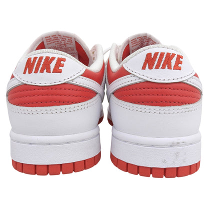 NIKE ナイキ 美品 DUNK LOW スニーカー シューズ メンズ チャンピオンシップレッド ホワイト 25.5cm シューズ 7.5(US)