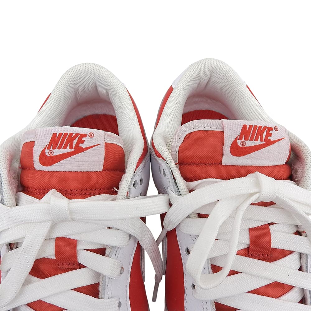 NIKE ナイキ 美品 DUNK LOW スニーカー シューズ メンズ チャンピオンシップレッド ホワイト 25.5cm シューズ 7.5(US)