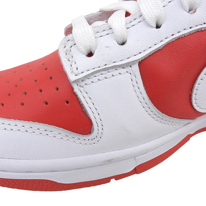 NIKE ナイキ 美品 DUNK LOW スニーカー シューズ メンズ チャンピオンシップレッド ホワイト 25.5cm シューズ 7.5(US)
