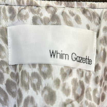 Whim Gazette WGZ1022108A0002 Khaki Nylon Vintage-Processed MA-1 Zip Blouson Jacket F
