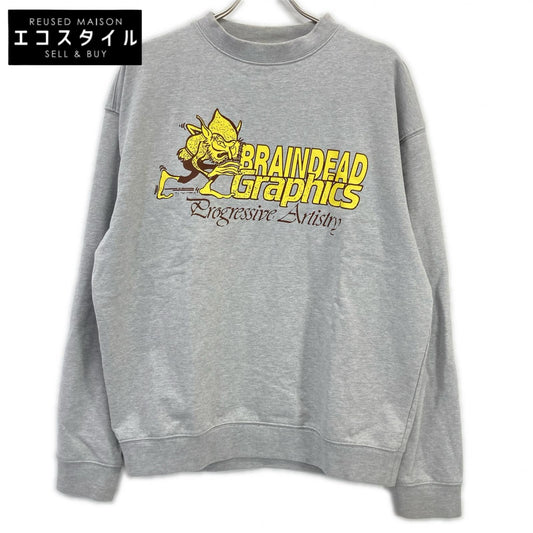 Gray PROGRESSIVE ARTISTRY Logo Sweatshirt Top M Men's
