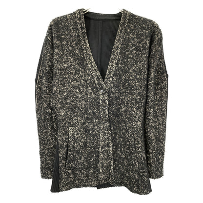 AKIRA NAKA Akira Naka AW2326-BK Black Philine combi tex cardigan Top