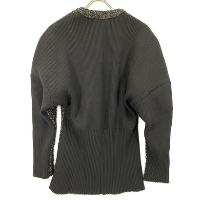 AKIRA NAKA アキラナカ AW2326-BK ブラック Philine combi tex cardigan トップス