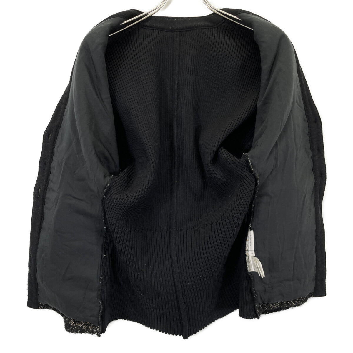 AW2326-BK Black Philine Combi Tex Cardigan Top 2 Ladies