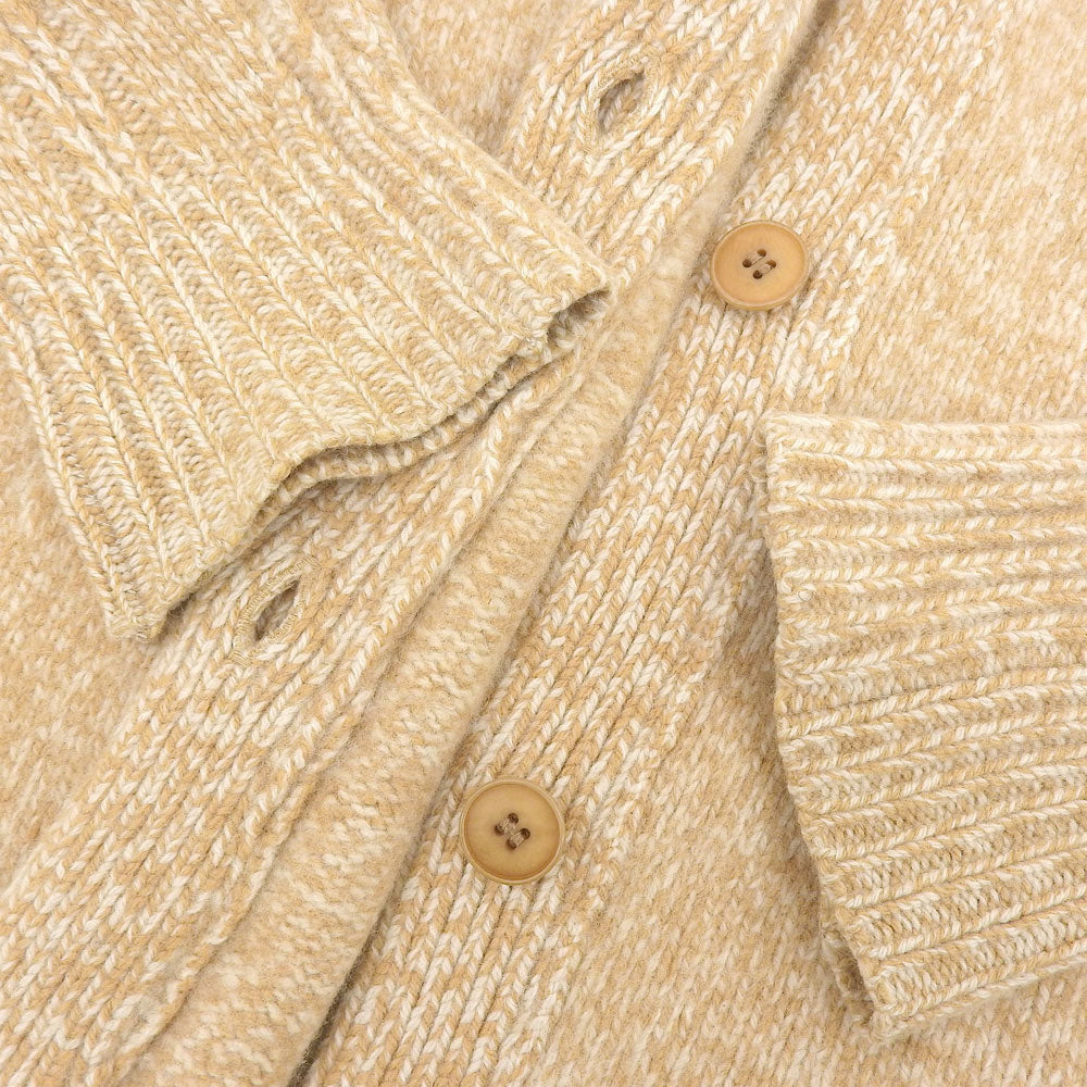Wool Cashmere Brushed Knitted Cardigan Cardigan Women's Beige 1 MM21FW-KN033 Tops 1 Women's