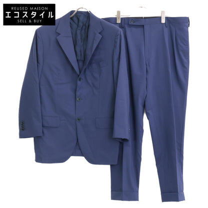 Sartorio サルトリオ SA250S064430 蓝色 羊毛×真丝 侧开衩 两粒扣夹克/锥形裤套装 外套