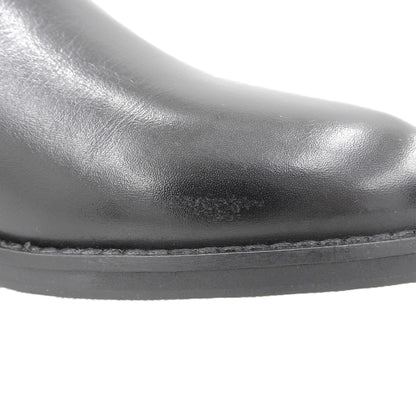 Like New Leather Low Heel Ankle Boots Women's Black 35 1/2 Shoes 35.5 Women's