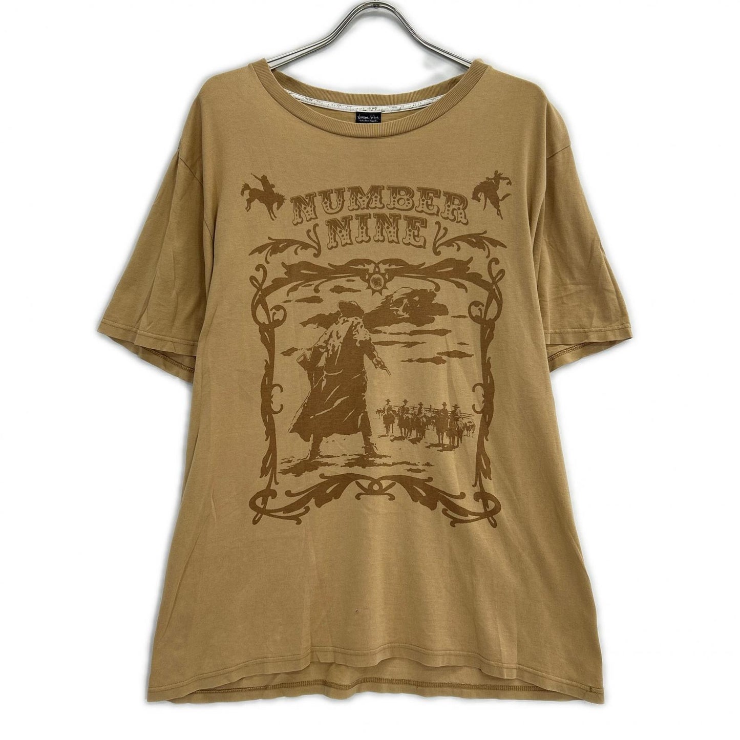 NUMBER (N)INE ナンバーナイン 07SS ベージュ ABOUT A BOY期 宮下期 アーカイブカウボーイ Tシャツ トップス