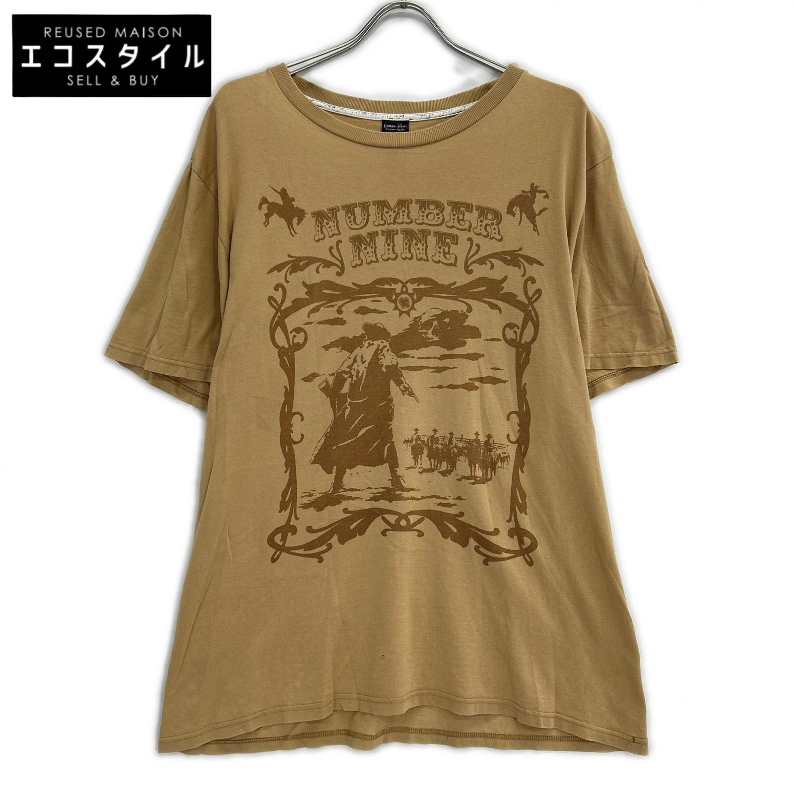 NUMBER (N)INE ナンバーナイン 07SS ベージュ ABOUT A BOY期 宮下期 アーカイブカウボーイ Tシャツ トップス