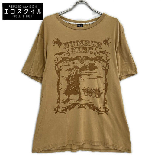 NUMBER (N)INE ナンバーナイン 07SS ベージュ ABOUT A BOY期 宮下期 アーカイブカウボーイ Tシャツ トップス