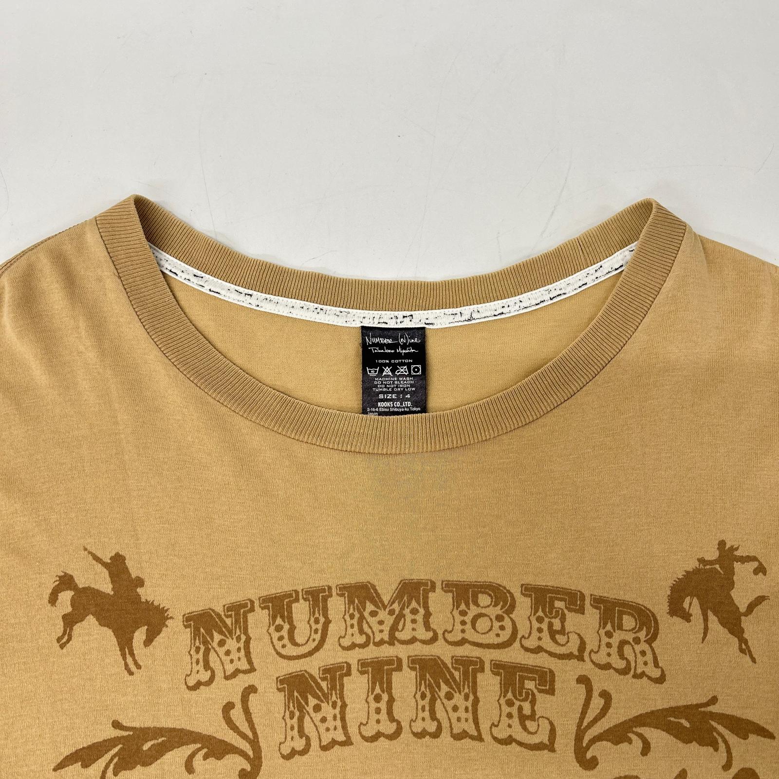 NUMBER (N)INE ナンバーナイン 07SS ベージュ ABOUT A BOY期 宮下期 アーカイブカウボーイ Tシャツ トップス