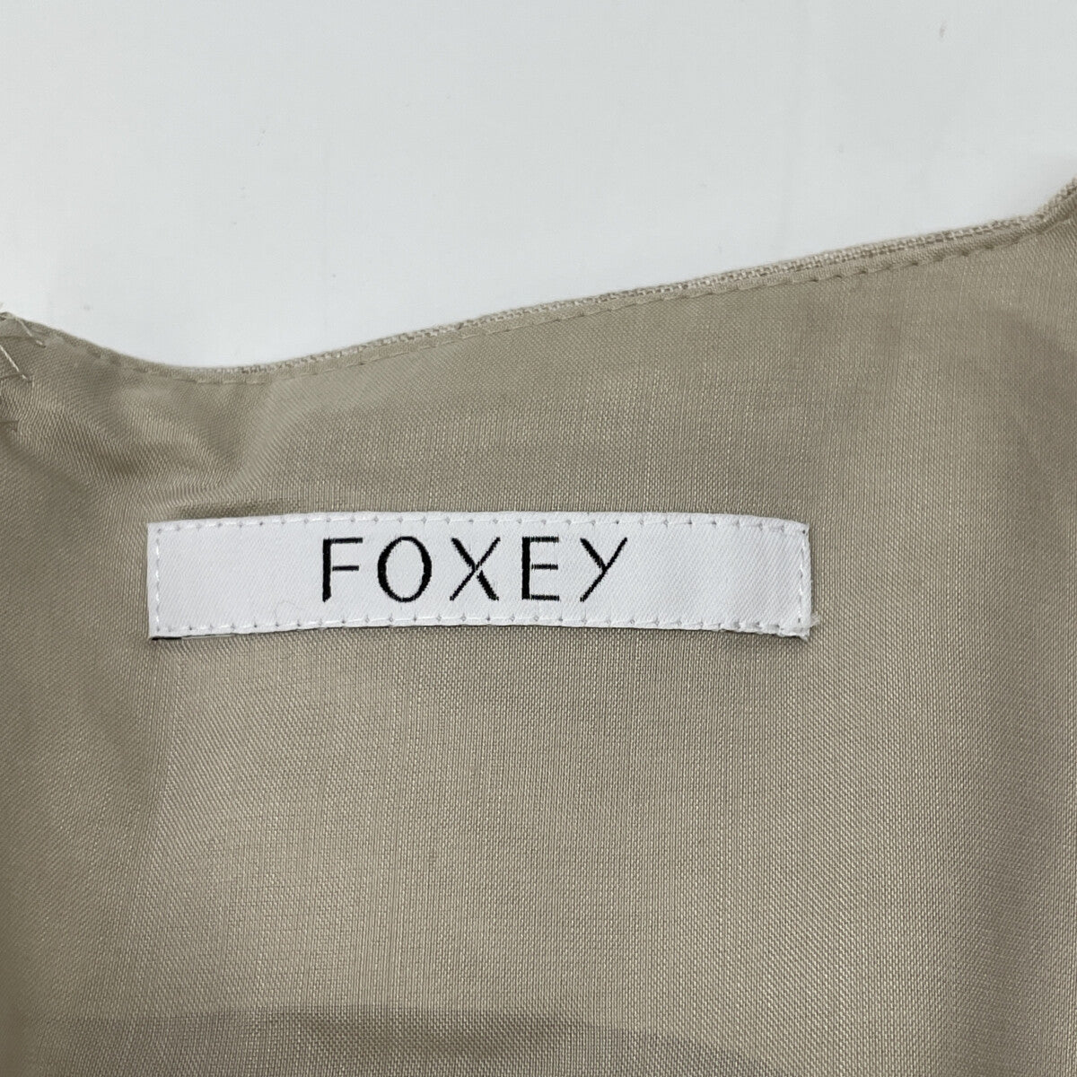 FOXEY Foxey Beige Linen Provence Dress