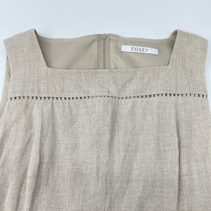 FOXEY Foxey Beige Linen Provence Dress