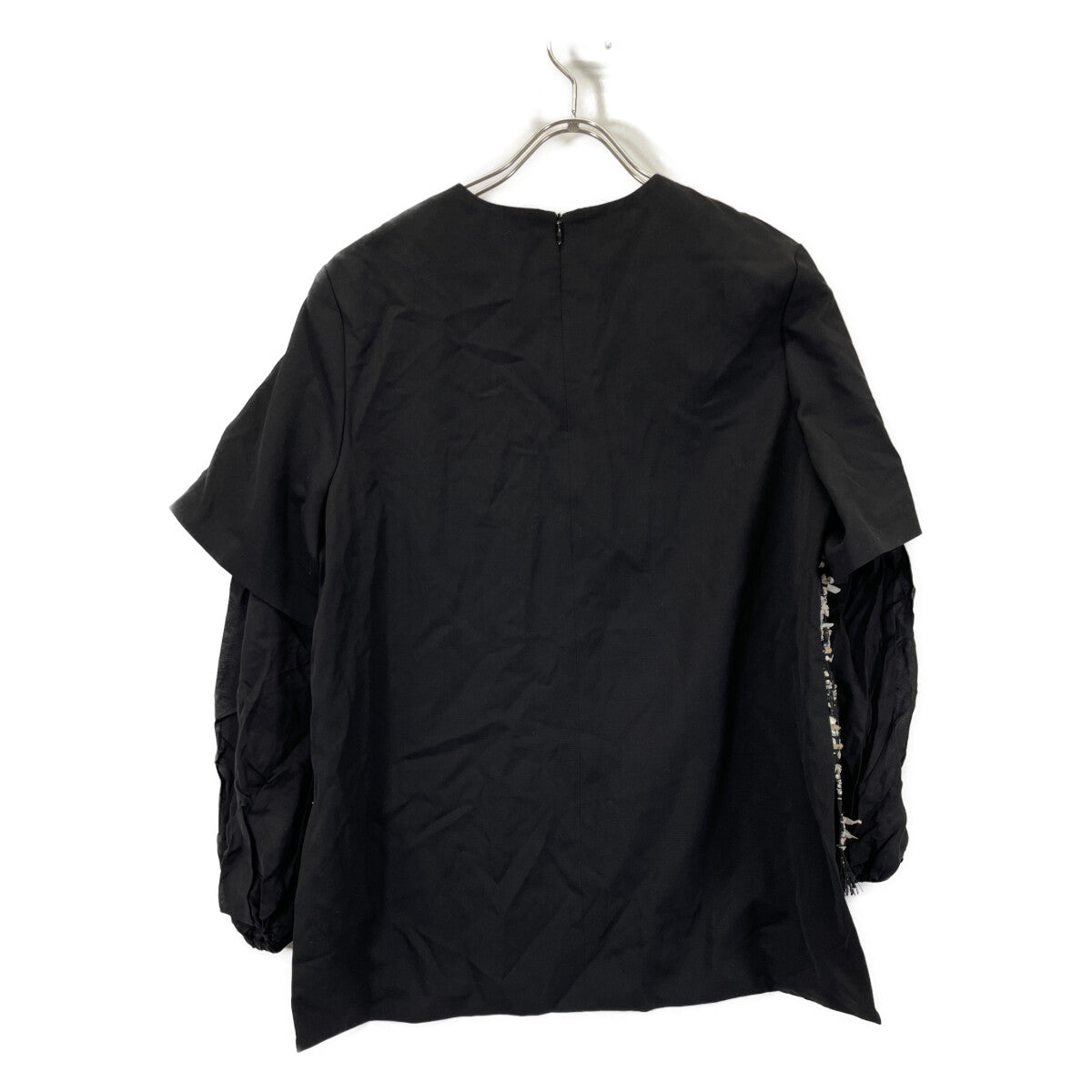 531-2110100 Black Maliha Mix Tweed Blouse Tops 38 Women's