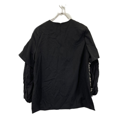 531-2110100 Black Maliha Mix Tweed Blouse Tops 38 Women's