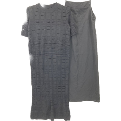 ADORE アドーア 531-0174503 ブラック レーシーニットワンピース ワンピース