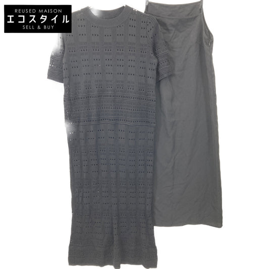 ADORE アドーア 531-0174503 ブラック レーシーニットワンピース ワンピース