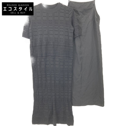 ADORE アドーア 531-0174503 ブラック レーシーニットワンピース ワンピース