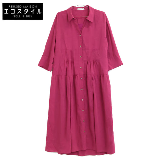 ADORE 531-0140508 Pink Sheer Voile Shirt Dress