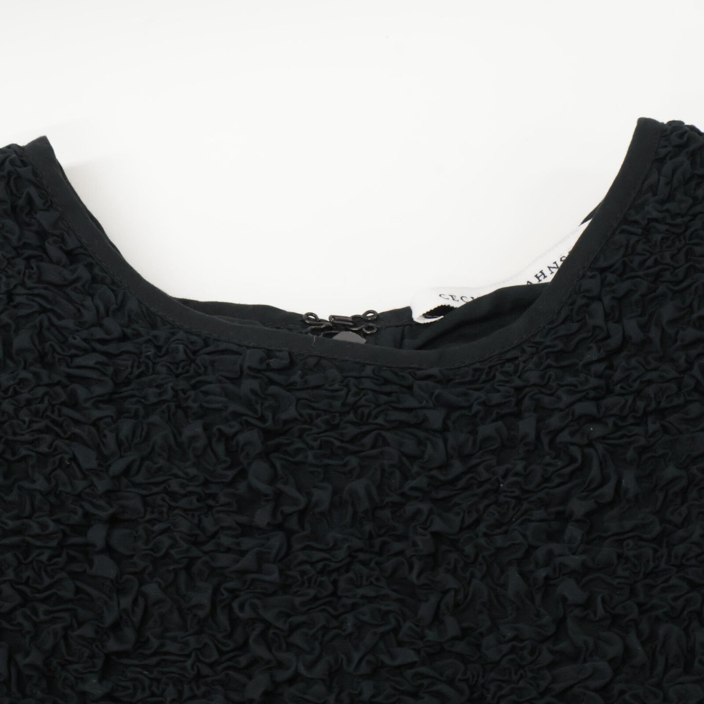 Cecilie Bahnsen Black Carlotta Ruffled Cotton-Blend Poplin Top