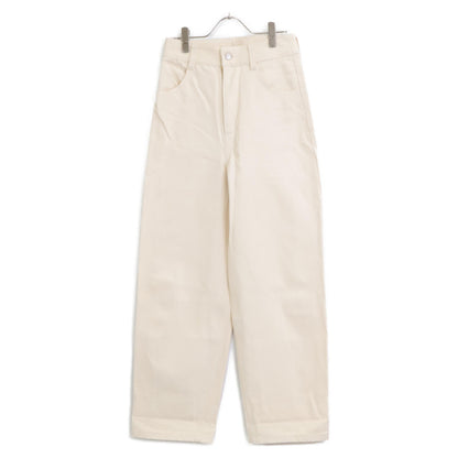 Pale Jute ペールジュート ベージュ ベーシックワイドテーパーデニムパンツ ボトムス