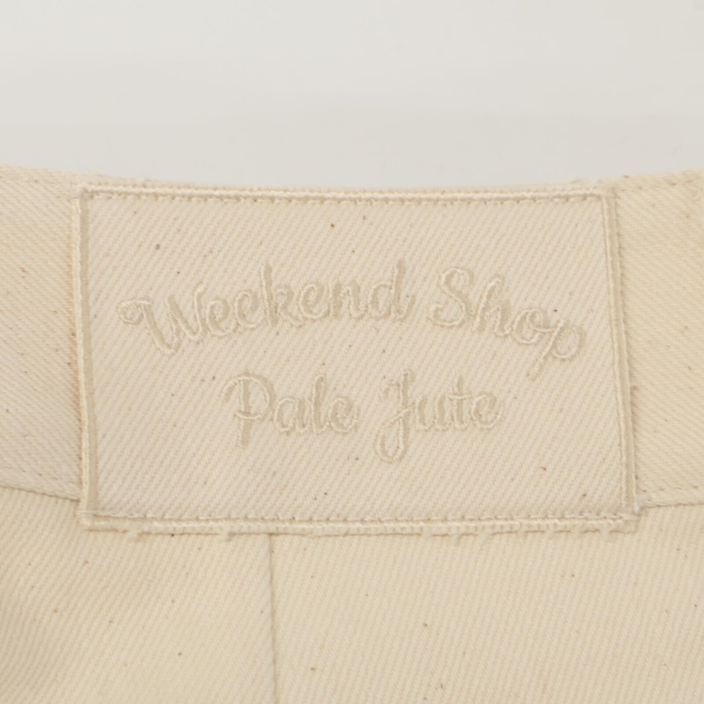 Pale Jute ペールジュート ベージュ ベーシックワイドテーパーデニムパンツ ボトムス