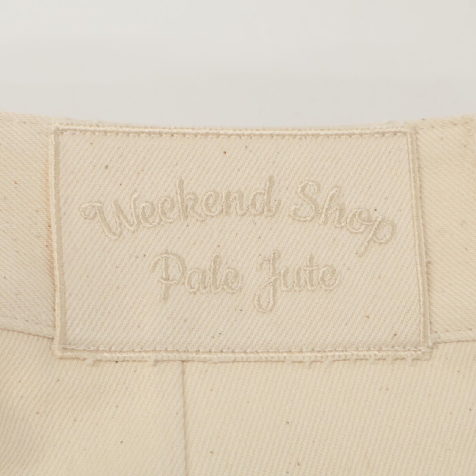 Pale Jute ペールジュート ベージュ ベーシックワイドテーパーデニムパンツ ボトムス